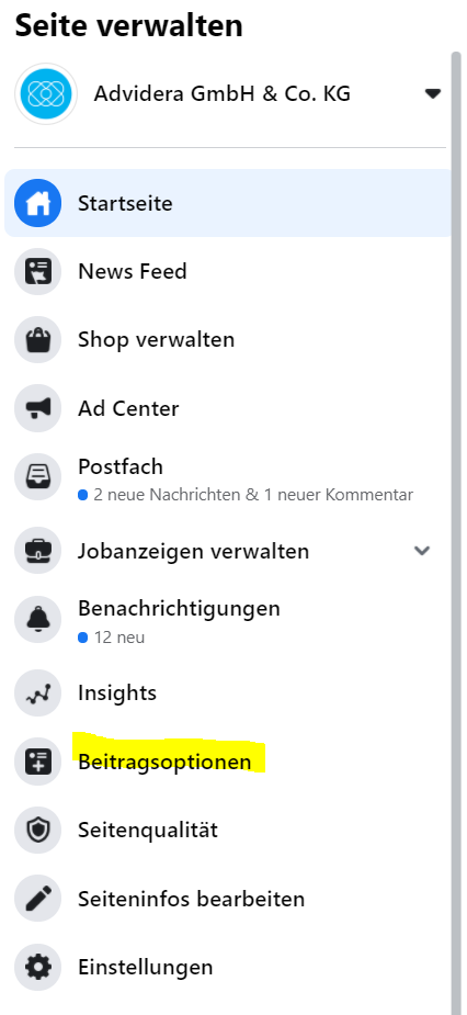 Facebook-Werbeanzeigenmanager